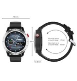 Lokmat Comet Smartwatch - Monitoraggio del sonno Fitness Sport Activity Tracker Smartphone Watch iOS Android IP68 - Impermeabile iPhone Samsung Huawei Silver