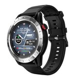 Lokmat Comet Smartwatch - Moniteur de Sommeil Fitness Sport Activité Tracker Montre Smartphone iOS Android IP68 - Étanche iPhone Samsung Huawei Argent