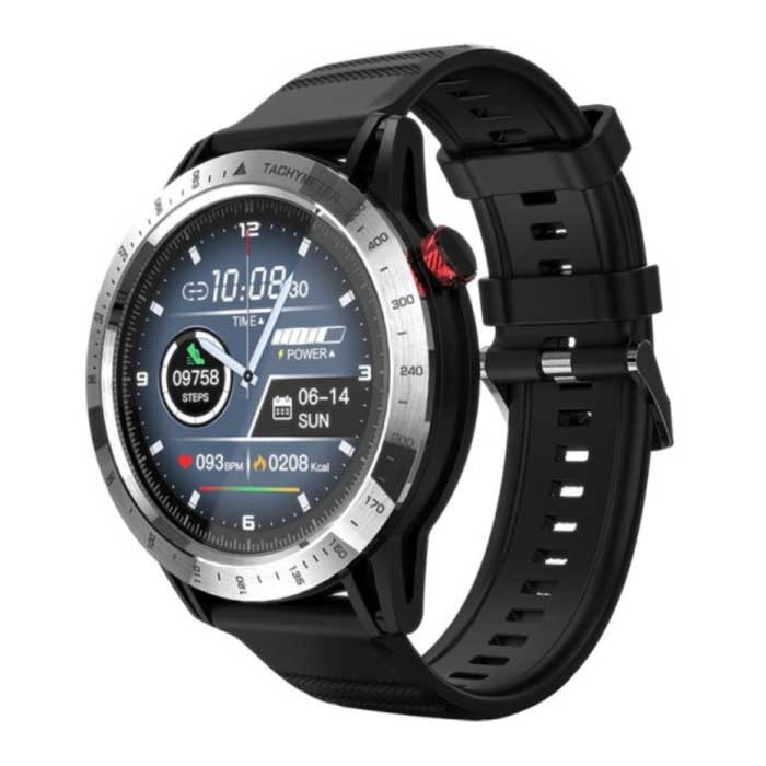 Comet Smartwatch - Moniteur de Sommeil Fitness Sport Activité Tracker Montre Smartphone iOS Android IP68 - Étanche iPhone Samsung Huawei Argent