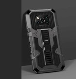 Stuff Certified® Xiaomi Poco X3 Pro - Armor Case z podpórką i Pop Grip - Pokrowiec ochronny czarny