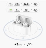1MORE Bezprzewodowe słuchawki PistonBuds Pro - ANC Słuchawki z redukcją szumów Touch Control Słuchawki douszne TWS Bluetooth 5.2 Słuchawki douszne Słuchawki białe