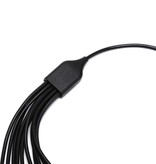 JINHF 10 in 1 Multifunktionales USB Kabel - Ladegerät Ladekabel Datenadapter Universal Schwarz