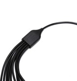 JINHF Wielofunkcyjny kabel USB 10 w 1 - ładowarka Kabel do ładowania Adapter danych uniwersalny czarny