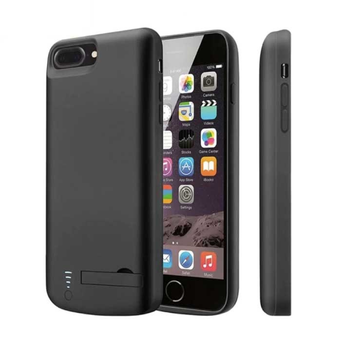 iPhone 6 Powercase 10.000mAh Powerbank Case Ladegerät Akku Cover Case Schwarz