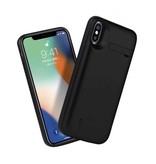 Stuff Certified® iPhone XS Powercase 10 000 mAh Powerbank Case Charger Battery Cover Case Noir