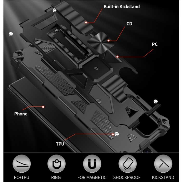 Samsung Galaxy S20 Plus - Armor Case con función atril e imán