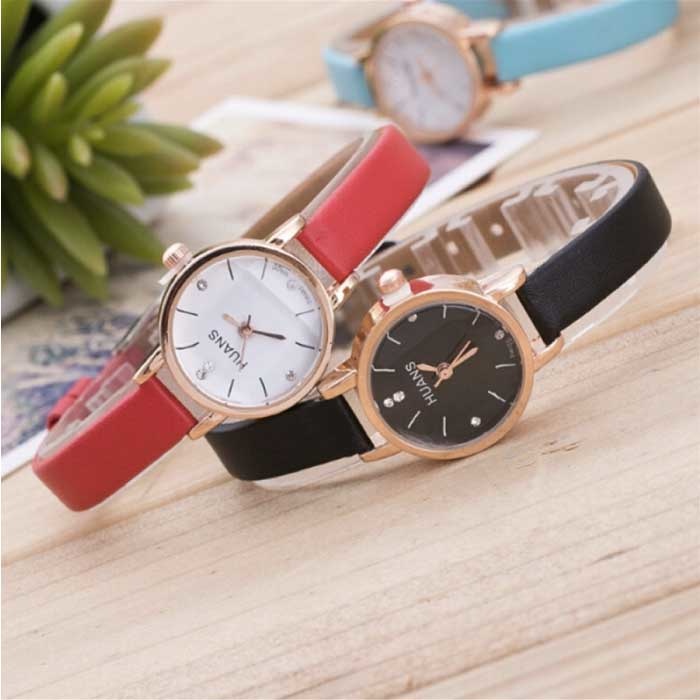 Montre Minimaliste Starry Sky pour Femme Mode Casual Cuir