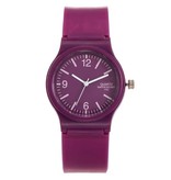 Stuff Certified® Candy Jelly Horloge Dames - Waterdicht Siliconen Kwarts Polshorloge Zwart