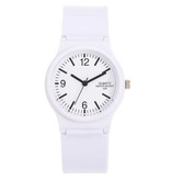 Stuff Certified® Candy Jelly Horloge Dames - Waterdicht Siliconen Kwarts Polshorloge Bruin