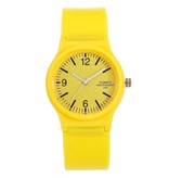 Stuff Certified® Candy Jelly Watch Damen - Wasserdichte Silikon-Quarz-Armbanduhr Orange