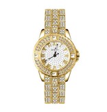 LVPAI Diamond Horloge voor Dames - Luxe Strass Kwarts Polshorloge Goud