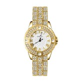 LVPAI Diamond Watch for Women - Luxury Rhinestone Quartz Wristwatch Gold