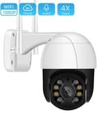 ANBIUX Beveiligings Camera met Microfoon - WiFi CCTV Intercom Smart Home Security Alarm