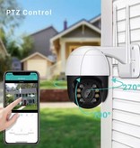 ANBIUX Cámara de seguridad con micrófono - Intercomunicador WiFi CCTV Alarma de seguridad para el hogar inteligente