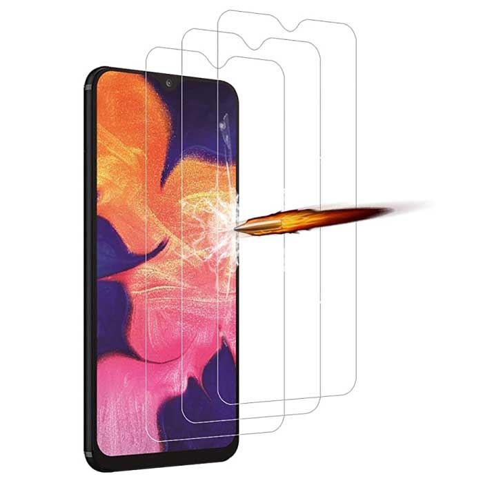 Confezione da 3 pellicole protettive per schermo Samsung Galaxy A10 a copertura totale 9D Pellicola in vetro temperato Vetro temperato