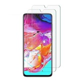 Stuff Certified® 3er-Pack Samsung Galaxy A70s Full Cover Displayschutzfolie 9D Panzerglasfolie Gehärtetes Glas Glas