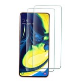 Stuff Certified® Lot de 3 films de protection d'écran en verre trempé 9D pour Samsung Galaxy A80