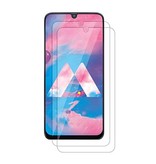 Stuff Certified® 3-Pack Samsung Galaxy M30 Full Cover Screen Protector 9D Tempered Glass Film Gehard Glas Glazen