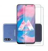 Stuff Certified® 3er-Pack Samsung Galaxy M30 Full Cover Displayschutzfolie 9D Panzerglasfolie Gehärtetes Glas Glas