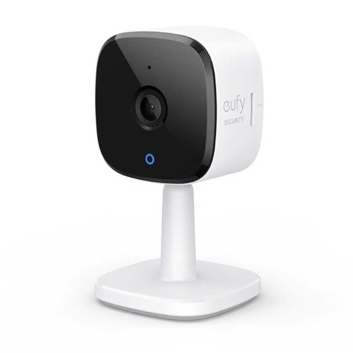 Eufy Cámara de seguridad para interiores con micrófono - WiFi AI Smart Home Security con soporte de asistente de voz