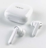 OPPO Bezprzewodowe słuchawki Enco W51 - Słuchawki douszne z redukcją szumów ANC Słuchawki douszne TWS Bluetooth 5.0 Słuchawki douszne Białe