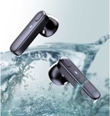 CUagain Auriculares inalámbricos R20 - Auriculares con control táctil con cancelación de ruido ANC TWS Bluetooth 5.0 Auriculares Auriculares Auriculares Negro