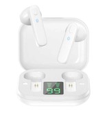 CUagain Auriculares inalámbricos R20 - Auriculares con control táctil con cancelación de ruido ANC TWS Bluetooth 5.0 Auriculares Auriculares Auriculares Blanco