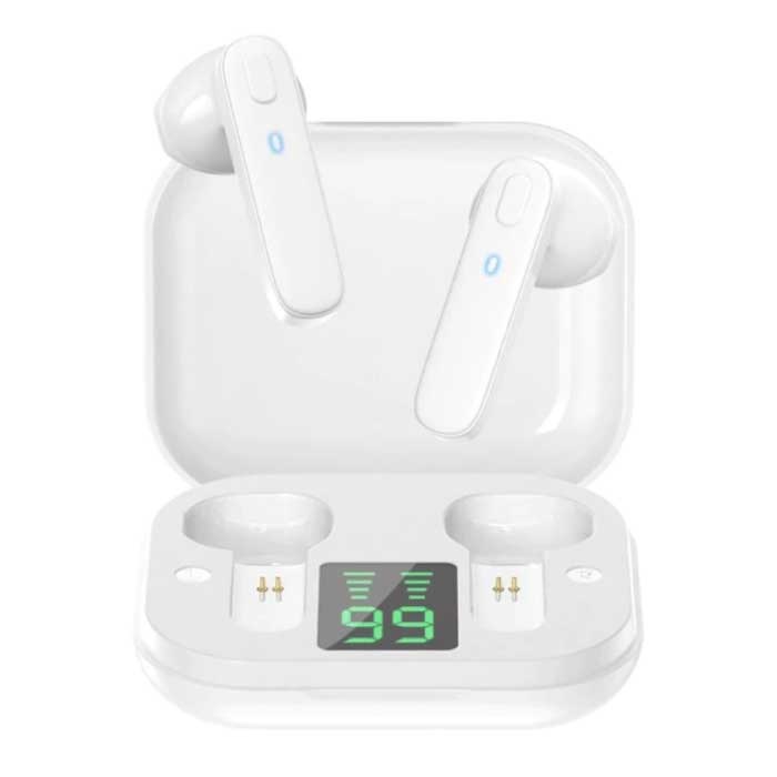 R20 Draadloze Oortjes - ANC Ruisonderdrukking Touch Control Oordopjes TWS Bluetooth 5.0 Earphones Earbuds Oortelefoon Wit