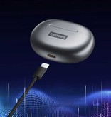 Lenovo Écouteurs sans fil LP5 - Écouteurs à commande tactile TWS Écouteurs Bluetooth 5.0 Écouteurs Écouteurs Gris