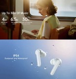 OPPO Auriculares inalámbricos Enco Free 2 - Auriculares con control táctil TWS Bluetooth 5.2 Auriculares blancos