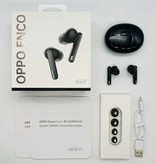 OPPO Auriculares inalámbricos Enco Free 2 - Auriculares con control táctil TWS Bluetooth 5.2 Auriculares blancos