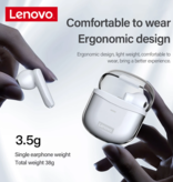 Lenovo Bezprzewodowe słuchawki XT96 - dotykowe słuchawki douszne TWS Bluetooth 5.1 Słuchawki douszne Słuchawki douszne białe