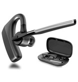 Jalbora K18 Wireless Business Headset - Freisprech-Ohrhörer Ein-Klick-Steuerung TWS-Ohrhörer Bluetooth 5.0-Kopfhörer Schwarz