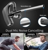 Jalbora K18 Wireless Business Headset - Auricolare vivavoce Controllo con un clic Auricolare TWS Bluetooth 5.0 Auricolare Nero