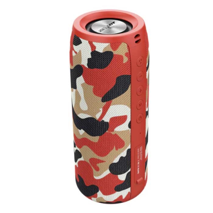 Zealot S51 Bluetooth 5.0 Soundbox Bezprzewodowy głośnik Zewnętrzny bezprzewodowy głośnik Czerwony Camo