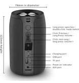 Zealot Zealot S32 Bluetooth 5.0 Soundbox Bezprzewodowy głośnik Zewnętrzny bezprzewodowy głośnik Czerwony