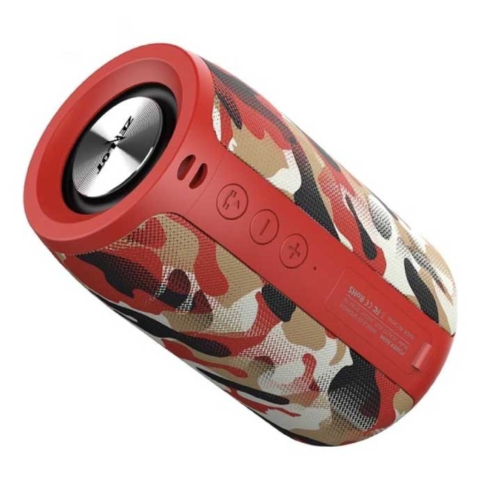 Zealot S32 Bluetooth 5.0 Soundbox Bezprzewodowy głośnik Zewnętrzny bezprzewodowy głośnik Czerwony Camo