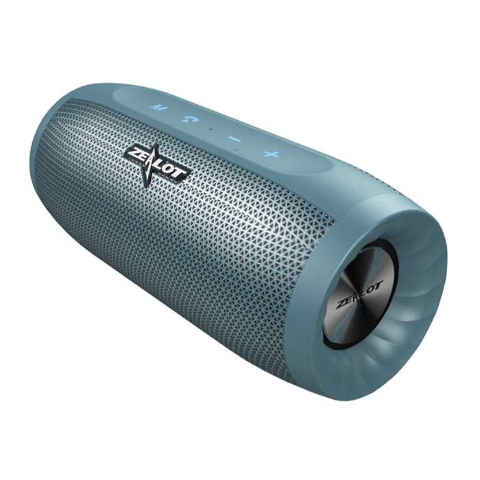 Zealot S16 Bluetooth 4.2 Soundbox Altavoz inalámbrico Powerbank externo Altavoz inalámbrico Azul