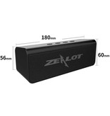 Zealot Zealot S31 Bluetooth 5.0 Soundbox Altoparlante wireless HiFi 3D Altoparlante wireless esterno Rosso
