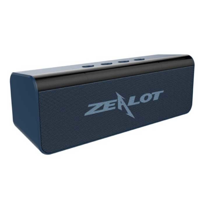 Zealot S31 Bluetooth 5.0 Soundbox 3D HiFi Haut-parleur sans fil Haut-parleur externe sans fil Bleu foncé