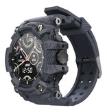 Lokmat Attack Smartwatch - Monitoraggio del sonno Frequenza cardiaca Fitness Sport Activity Tracker Smartphone Watch iOS Android IPX6 Waterproof Camo