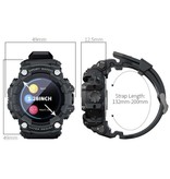 Lokmat Attack Smartwatch - Sleep Monitor Heart Rate Fitness Sport Activity Tracker Smartphone Watch iOS Android IPX6 Waterproof Blue