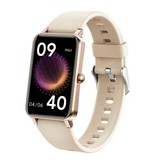 KALOSTE Smartwatch met Slaapmonitor Menstruatie Fitness Sport Activity Tracker Smartphone Horloge iOS Android IP68 Waterdicht Goud