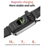 KALOSTE Smartwatch mit Schlafmonitor, Menstruation, Fitness, Sport, Aktivitätstracker, Smartphone, Uhr, iOS, Android, IP68, wasserdicht, Silber