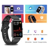 KALOSTE Smartwatch z monitorem snu Miesiączka Fitness Sportowy monitor aktywności Smartfon Zegarek iOS Android IP68 Wodoodporna czarna siatka