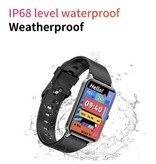KALOSTE Smartwatch with Sleep Monitor Menstruation Fitness Sport Activity Tracker Smartphone Watch iOS Android IP68 Waterproof Black Mesh