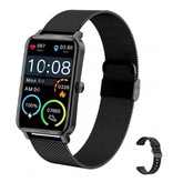 KALOSTE Montre Connectée avec Moniteur de Sommeil Menstruation Fitness Sport Activité Tracker Smartphone Montre iOS Android IP68 Étanche Noir Mesh