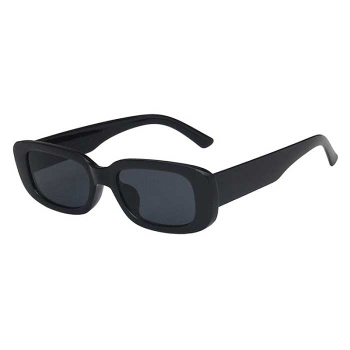 Trendy Square Sunglasses for Women - Retro Travel Glasses Fashion Shades Anti-UV Glasses Black