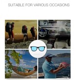 Stuff Certified® Gafas de sol clásicas polarizadas - Gafas de conducción unisex Gafas de viaje UV400 Gafas gris azul