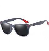 Stuff Certified® Polarisierte klassische Sonnenbrille – Unisex-Fahrerbrille, Reisebrille, UV400-Brille, grau, blau